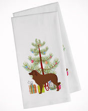 Load image into Gallery viewer, Portuguese Sheepdog Dog Merry Christmas Tree Kitchen Towels – Set of 2 - Decorative &amp; Absorbent Cotton | BB2949WTKT