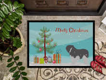 Load image into Gallery viewer, Polish Lowland Sheepdog Dog Merry Christmas Tree Doormat - 18x27 Decorative Floor Mat – Indoor/Outdoor Rug with Artistic Flair BB2950MAT