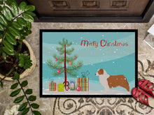 Load image into Gallery viewer, Australian Shepherd Dog Merry Christmas Tree Doormat - 18x27 Decorative Floor Mat – Indoor/Outdoor Rug with Artistic Flair BB2951MAT