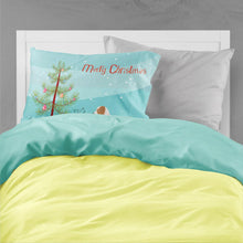 Load image into Gallery viewer, Australian Shepherd Dog Merry Christmas Tree Fabric Standard Pillowcase – Artistic Decorative Front, White Back BB2951PILLOWCASE