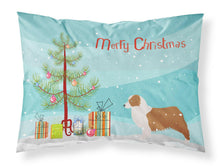 Load image into Gallery viewer, Australian Shepherd Dog Merry Christmas Tree Fabric Standard Pillowcase – Artistic Decorative Front, White Back BB2951PILLOWCASE