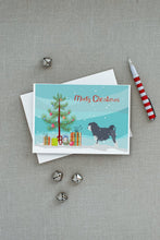 Load image into Gallery viewer, Lowchen Merry Christmas Tree Greeting Cards -  Blank Note Cards – 8-Pack of Artist-Designed Cards with Envelopes