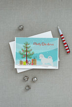 Load image into Gallery viewer, Maltese Merry Christmas Tree Greeting Cards -  Blank Note Cards – 8-Pack of Artist-Designed Cards with Envelopes