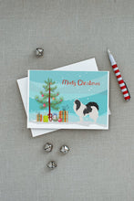 Load image into Gallery viewer, Japanese Chin Merry Christmas Tree Greeting Cards -  Blank Note Cards – 8-Pack of Artist-Designed Cards with Envelopes