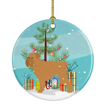 Load image into Gallery viewer, Brussels Griffon Merry Christmas Tree Ornament - Round Ceramic Ornament – Artist-Designed Keepsake Decoration BB2958CO1