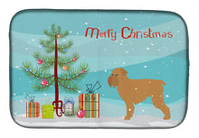 Load image into Gallery viewer, Brussels Griffon Merry Christmas Tree Dish Drying Mat – Absorbent, Artistic Kitchen Essentials BB2958DDM