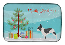 Load image into Gallery viewer, French Bulldog Merry Christmas Tree Dish Drying Mat – Absorbent, Artistic Kitchen Essentials BB2959DDM