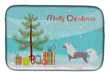 Load image into Gallery viewer, Chinese Crested Merry Christmas Tree Dish Drying Mat – Absorbent, Artistic Kitchen Essentials BB2961DDM