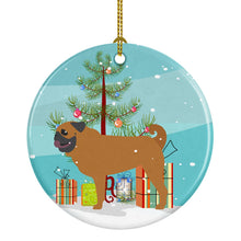 Load image into Gallery viewer, Pug Merry Christmas Tree Ornament - Round Ceramic Ornament – Artist-Designed Keepsake Decoration BB2965CO1