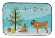 Load image into Gallery viewer, Pug Merry Christmas Tree Dish Drying Mat – Absorbent, Artistic Kitchen Essentials BB2965DDM