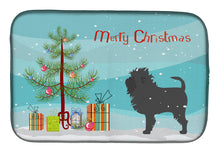Load image into Gallery viewer, Affenpinscher Merry Christmas Tree Dish Drying Mat – Absorbent, Artistic Kitchen Essentials BB2966DDM