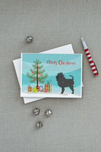 Load image into Gallery viewer, Affenpinscher Merry Christmas Tree Greeting Cards -  Blank Note Cards – 8-Pack of Artist-Designed Cards with Envelopes