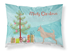 Load image into Gallery viewer, Chihuahua Merry Christmas Tree Fabric Standard Pillowcase – Artistic Decorative Front, White Back BB2968PILLOWCASE