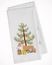 Load image into Gallery viewer, Staffordshire Bull Terrier Merry Christmas Tree Kitchen Towels – Set of 2 - Decorative &amp; Absorbent Cotton | BB2972WTKT