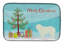Load image into Gallery viewer, Komondor Merry Christmas Tree Dish Drying Mat – Absorbent, Artistic Kitchen Essentials BB2973DDM