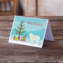 Load image into Gallery viewer, Komondor Merry Christmas Tree Greeting Cards -  Blank Note Cards – 8-Pack of Artist-Designed Cards with Envelopes