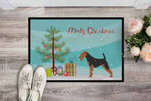 Load image into Gallery viewer, Airedale Terrier Merry Christmas Tree Doormat - 18x27 Decorative Floor Mat – Indoor/Outdoor Rug with Artistic Flair BB2975MAT