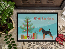 Load image into Gallery viewer, Airedale Terrier Merry Christmas Tree Doormat - 18x27 Decorative Floor Mat – Indoor/Outdoor Rug with Artistic Flair BB2975MAT