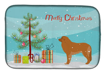 Load image into Gallery viewer, Leonberger Merry Christmas Tree Dish Drying Mat – Absorbent, Artistic Kitchen Essentials BB2976DDM