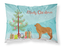 Load image into Gallery viewer, Leonberger Merry Christmas Tree Fabric Standard Pillowcase – Artistic Decorative Front, White Back BB2976PILLOWCASE