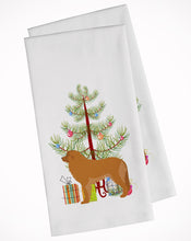Load image into Gallery viewer, Leonberger Merry Christmas Tree Kitchen Towels – Set of 2 - Decorative &amp; Absorbent Cotton | BB2976WTKT