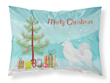 Load image into Gallery viewer, Samoyed Merry Christmas Tree Fabric Standard Pillowcase – Artistic Decorative Front, White Back BB2977PILLOWCASE