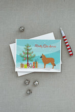 Load image into Gallery viewer, Belgian Shepherd Merry Christmas Tree Greeting Cards -  Blank Note Cards – 8-Pack of Artist-Designed Cards with Envelopes