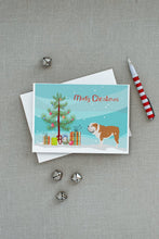 Load image into Gallery viewer, English Bulldog Merry Christmas Tree Greeting Cards -  Blank Note Cards – 8-Pack of Artist-Designed Cards with Envelopes