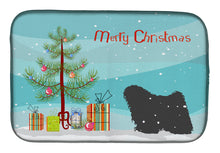 Load image into Gallery viewer, Puli Merry Christmas Tree Dish Drying Mat – Absorbent, Artistic Kitchen Essentials BB2981DDM