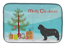 Load image into Gallery viewer, Newfoundland Merry Christmas Tree Dish Drying Mat – Absorbent, Artistic Kitchen Essentials BB2982DDM