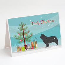 Load image into Gallery viewer, Newfoundland Merry Christmas Tree Greeting Cards -  Blank Note Cards – 8-Pack of Artist-Designed Cards with Envelopes