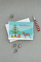 Load image into Gallery viewer, Neapolitan Mastiff Merry Christmas Tree Greeting Cards -  Blank Note Cards – 8-Pack of Artist-Designed Cards with Envelopes