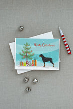 Load image into Gallery viewer, Rottweiler Merry Christmas Tree Greeting Cards -  Blank Note Cards – 8-Pack of Artist-Designed Cards with Envelopes