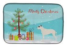 Load image into Gallery viewer, Dogo Argentino Merry Christmas Tree Dish Drying Mat – Absorbent, Artistic Kitchen Essentials BB2985DDM