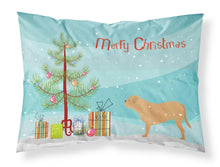 Load image into Gallery viewer, Dogue de Bordeaux Merry Christmas Tree Fabric Standard Pillowcase – Artistic Decorative Front, White Back BB2988PILLOWCASE