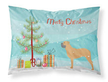 Load image into Gallery viewer, Bullmastiff Merry Christmas Tree Fabric Standard Pillowcase – Artistic Decorative Front, White Back BB2989PILLOWCASE
