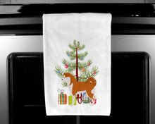 Load image into Gallery viewer, Akita Merry Christmas Tree Kitchen Towels – Set of 2 - Decorative &amp; Absorbent Cotton | BB2990WTKT