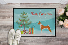 Load image into Gallery viewer, Basenji Merry Christmas Tree Doormat - 24x36 Decorative Floor Mat – Indoor/Outdoor Rug with Artistic Flair BB2992JMAT