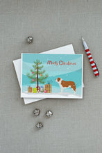 Load image into Gallery viewer, Saint Bernard Merry Christmas Tree Greeting Cards -  Blank Note Cards – 8-Pack of Artist-Designed Cards with Envelopes