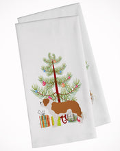 Load image into Gallery viewer, Saint Bernard Merry Christmas Tree Kitchen Towels – Set of 2 - Decorative &amp; Absorbent Cotton | BB2994WTKT