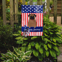 Load image into Gallery viewer, Patriotic USA Pug Brown Garden Flag - Outdoor Decorative Yard Flag
