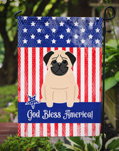 Load image into Gallery viewer, Patriotic USA Pug Fawn Garden Flag - Outdoor Decorative Yard Flag