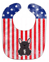 Load image into Gallery viewer, Patriotic USA French Bulldog Brindle Baby Bib BB3004BIB