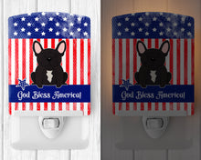 Load image into Gallery viewer, Patriotic USA French Bulldog Brindle Ceramic Night Light BB3004CNL
