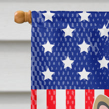 Load image into Gallery viewer, Patriotic USA French Bulldog Cream Flag Canvas House Size BB3005CHF