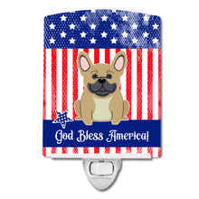 Load image into Gallery viewer, Patriotic USA French Bulldog Cream Ceramic Night Light BB3005CNL