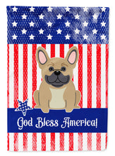 Load image into Gallery viewer, Patriotic USA French Bulldog Cream Garden Flag - Outdoor Decorative Yard Flag