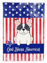 Load image into Gallery viewer, Patriotic USA French Bulldog Piebald Garden Flag - Outdoor Decorative Yard Flag BB3006GF