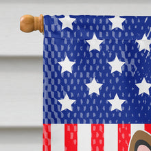 Load image into Gallery viewer, Patriotic USA French Bulldog Brown Flag Canvas House Size BB3008CHF
