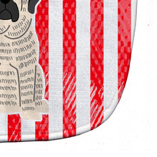Load image into Gallery viewer, Patriotic USA Mastiff Brindle White Baby Bib BB3011BIB